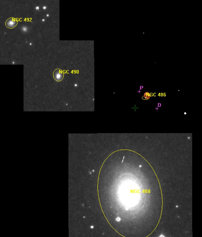  Mars bedeckte am 13. Oktober die kleine Galaxie Ngc486, die einen vergleichbaren Winkeldurchmesser hat.  Hat wieder kein Schwein beobachtet!