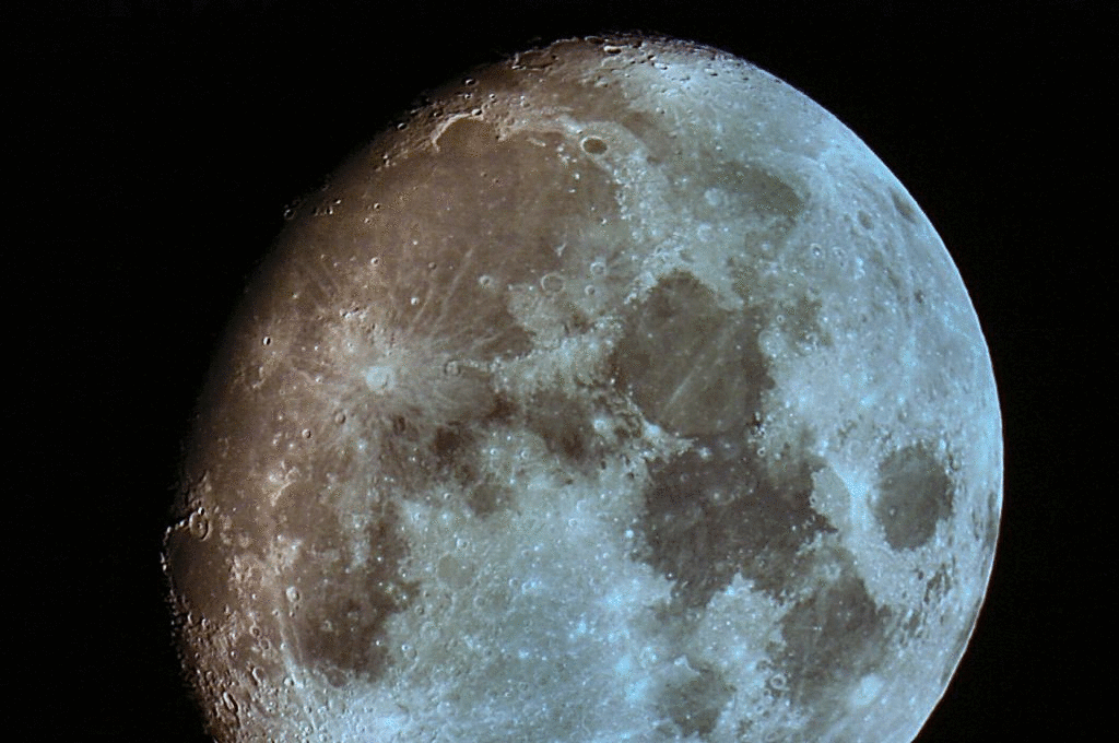 Der nördliche Teil des Mondes Im Alter von 11.3 Tagen. 12"RC, Canon 40Da.