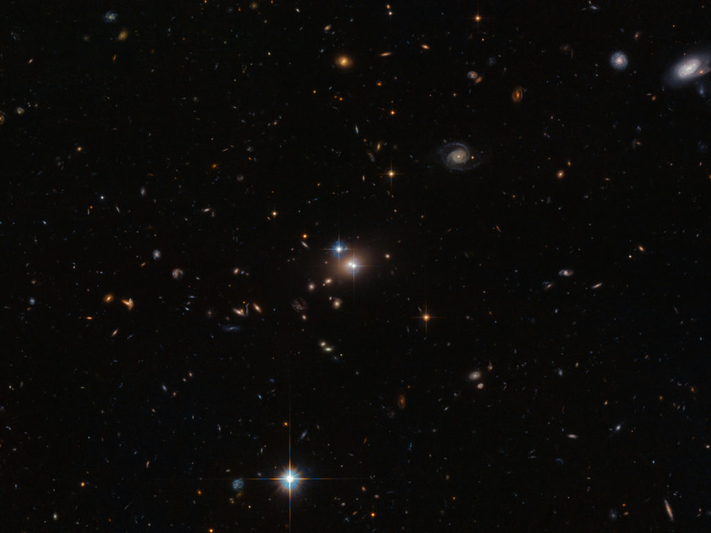 Twin Quasar gesehen vom Hubble Space Teleskop